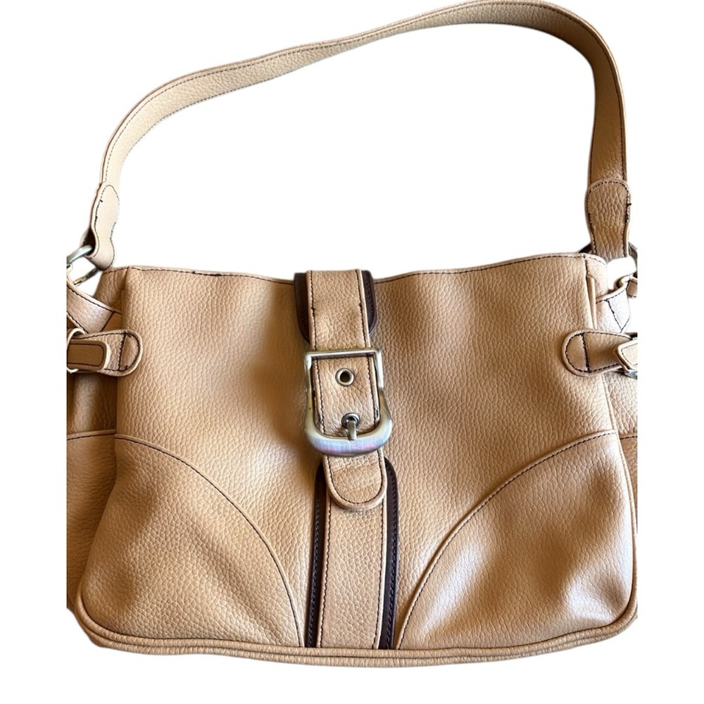 Vintage Tan Leather Shoulder Bag